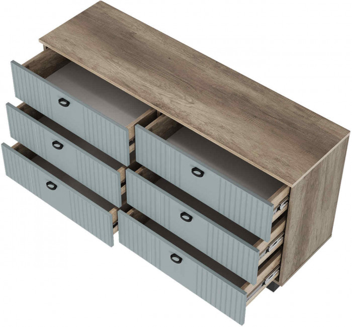 "Олива" КМ-04 комод Дуб каньон/MF11 шарли бриз