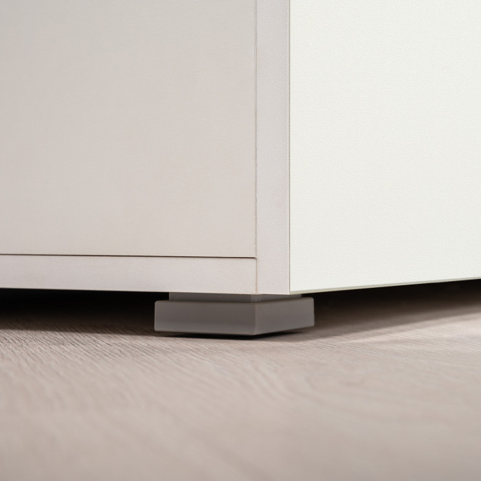 Октава 13.228 Шкаф-пенал + 13.228 Шкаф-пенал, белый шагрень/дуб крафт золотой/фасады МДФ белый шагрень