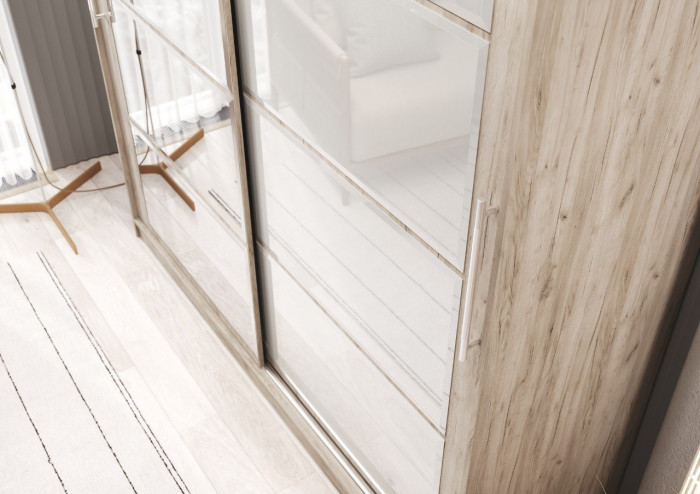 Шкаф-купе Элегант №7 2,0м, Крафт серый