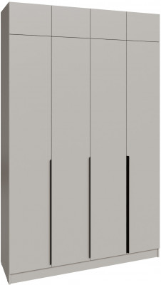 Шкаф 1,6 с антресолью Мадрид, Кашемир