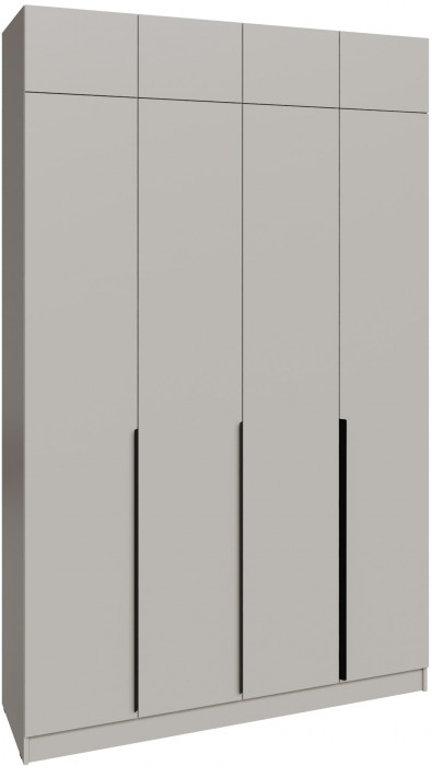 Шкаф 1,6 с антресолью Мадрид, Кашемир