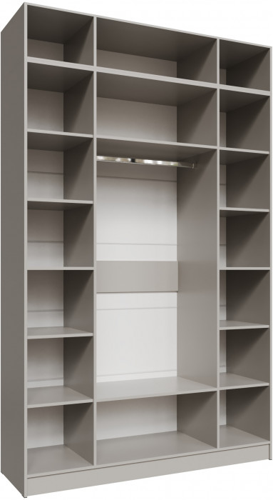 Шкаф 1,6 с антресолью Мадрид, Кашемир