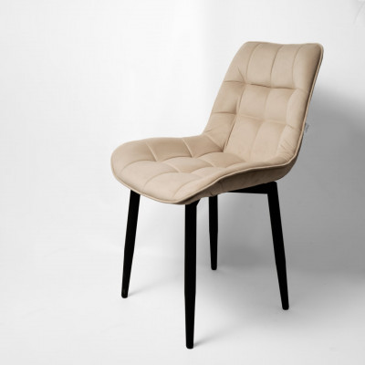 Стул &quot;Бостон&quot; белый матовый Velutto 07 бежевый