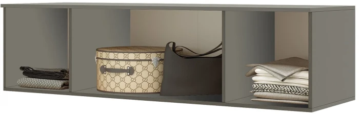 Прямая композиция шкафов Норд, Графит/Графит софт