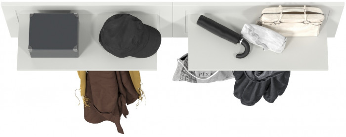 Остин 15.12 Вешалка + 15.12 Вешалка, белый шагрень