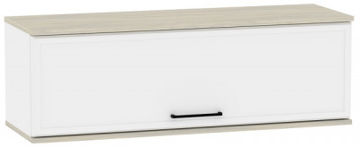 Шкаф навесной Аурелио 81, Блэквуд Сатиновый - Белый