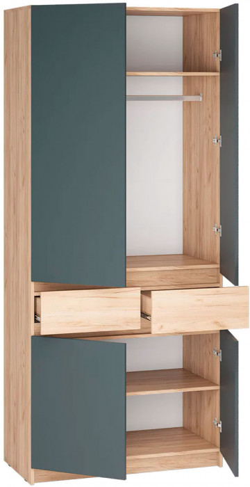 мс для прихожей Стоуби ШК-1000 дуб крафт золотой/серый графит