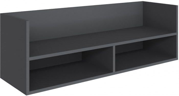 Полка навесная (открытая) Мадрид ПНО-1 (1,1) графит серый