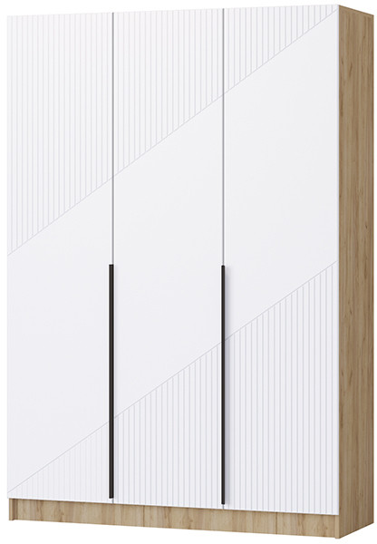 Шкаф Авис 1,5 (№1), Крафт золотой/Белый софтач