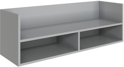 Полка навесная (открытая) Мадрид ПНО-1 (1,1) камень серый