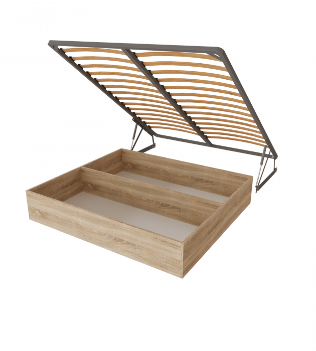 Рио Кровать интерьерная 120 серый квадрат, ПМ