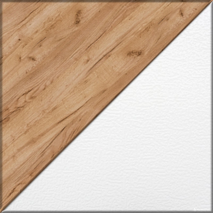 Лидер-8 Шкаф МД 20Б + Тумба МД 3.16 + Тумба МД 3.16, белый шагрень/крафт золото