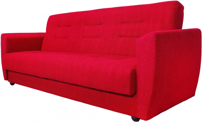 Диван Лира 140 красный ППУ
