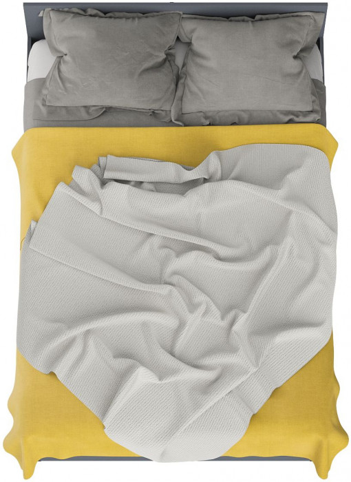 Мори Кровать 1400, цвет графит, ШхГхВ 143,5х203,5х70 см., сп.м. 1400х2000 мм., без матраса, основание есть