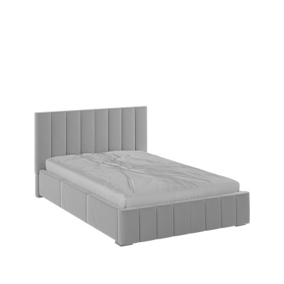 Нега Кровать интерьерная 140 светло-серый, ортопед