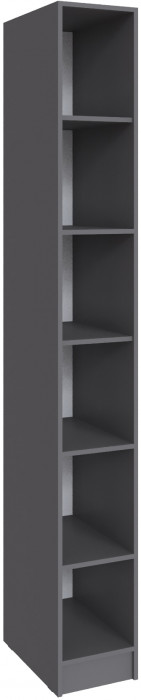 Шкаф Мадрид, композиция 8, Белый/Графит серый