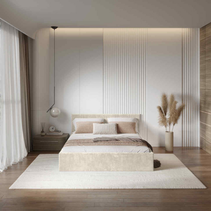 Кровать 1,6 м "Ника" КР-18 Миндаль