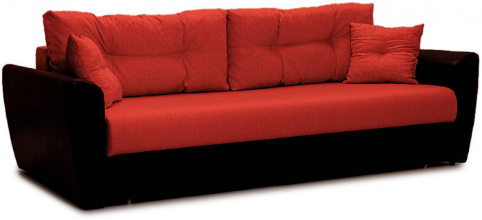 Диван еврокнижка Амстердам 160 рогожка красная