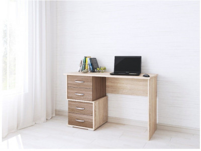 Письменный стол Сити-2 дуб сонома/ясень шимо