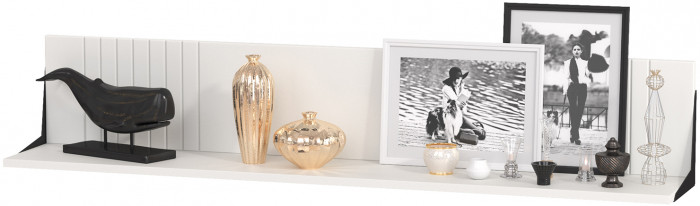 Валенсия Гостиная № 099, цвет ЛДСП белый шагрень/МДФ белый шагрень, ШхГхВ 272,3х38,4х225,2 см., ниша для ТВ 133х38х90 см., универсальная сборка