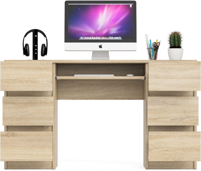 Мори компьютерный стол МС-2, дуб сонома