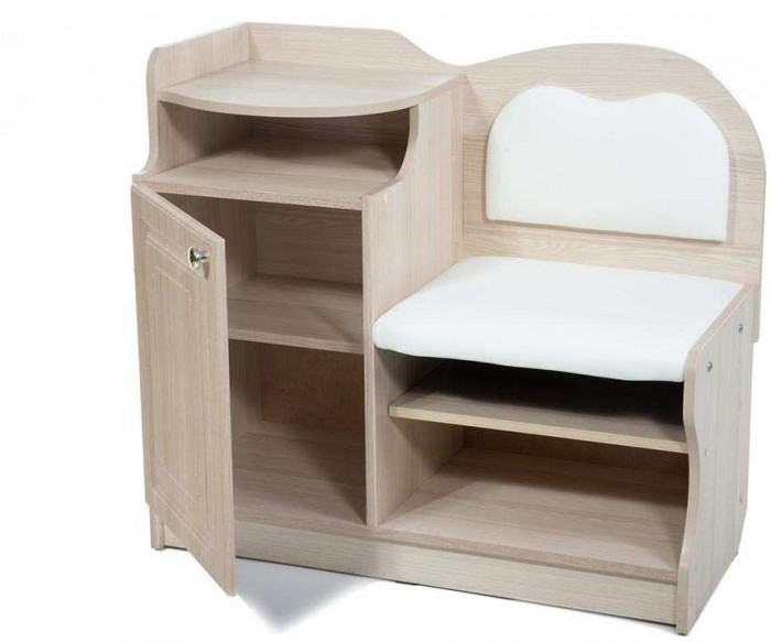 Банкетка под телефон 1 ясень светлый-милк