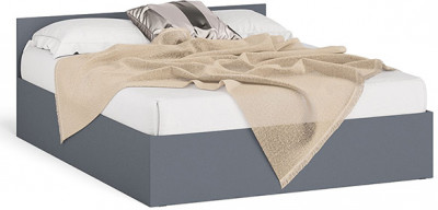 Мори Кровать 1600, цвет графит, ШхГхВ 163,5х203,5х70 см., сп.м. 1600х2000 мм., без матраса, основание есть