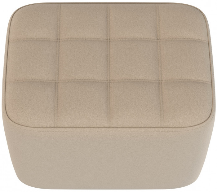 Банкетка 6-5127ТКВбеж Вики, цвет ткань бежевая, ШхГхВ 53х40х46 см.(прямоугольная тканевая банкетка на четырёх ножках)