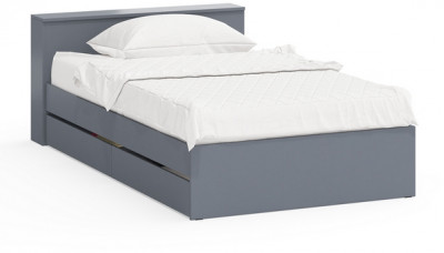 Ксения Кровать с ящиками 1200, графит