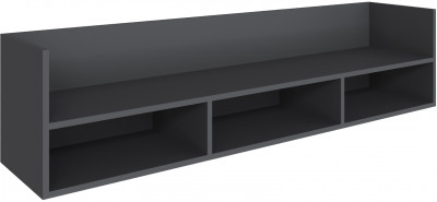 Полка навесная (открытая) Мадрид ПНО-1 (1,5) графит серый