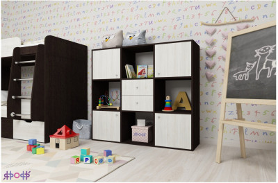 Стеллаж Джери (Венге/Винтерберг)