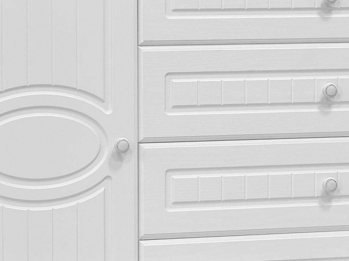 Гостиная Монако-3 белое дерево