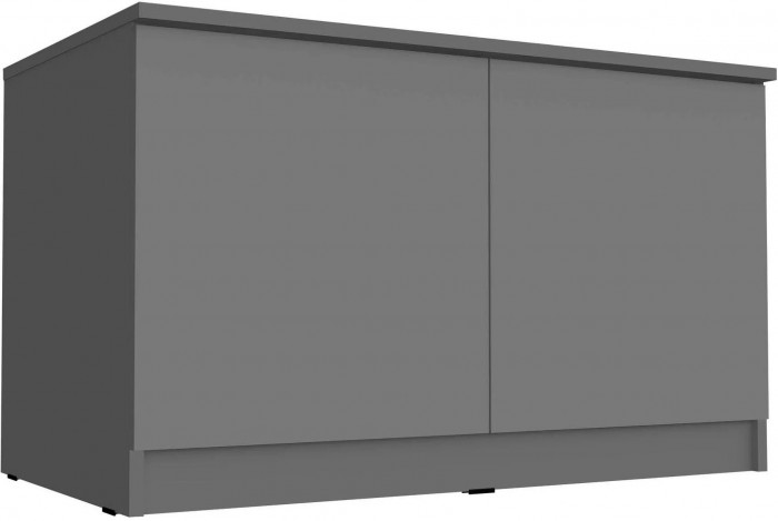 Челси Антресоль-тумба универсальная (Белый глянец, Белый)