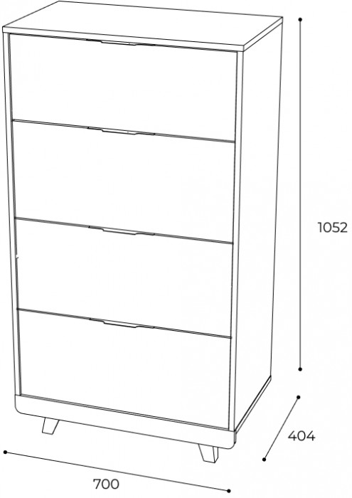 Комод "Мегаполис" КМ-02 Дуб каньон/фотопечать "Эвкалипт"