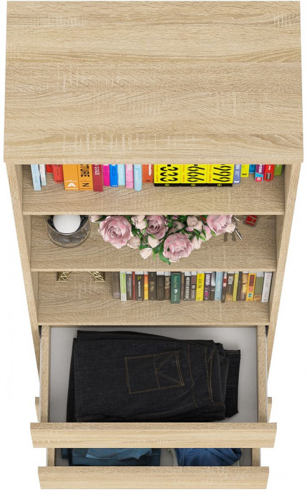 Мори Стеллаж МСТ600.3, дуб сонома