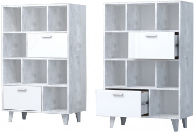 Модульная прихожая ЭГО 2 (Крафт золотой / Камень темный)