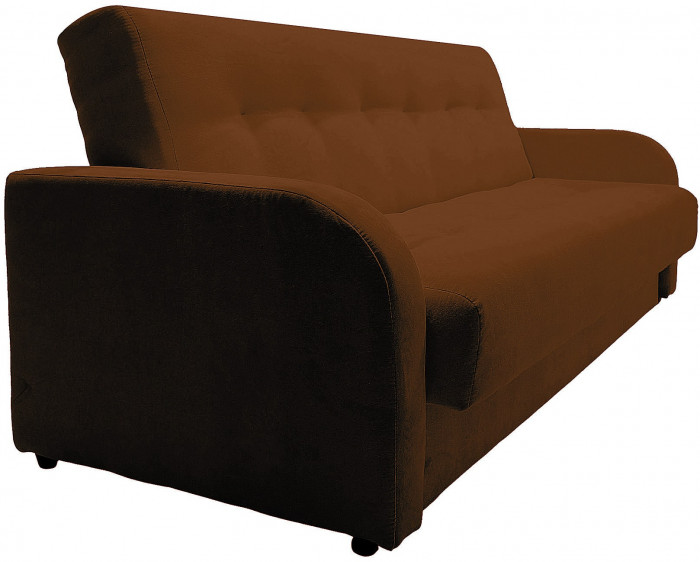 Диван-книжка ЛОНДОН коричневый 120 ЛЮКС, пружинный блок Боннель