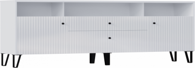 Оливия Тумба ТВ (Белый глянец, Белый)