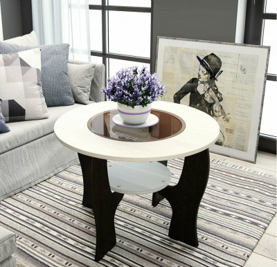 Стол журнальный &quot;Прима NEW&quot; венге/распил натуральный