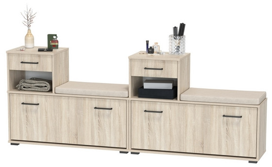 Лира ГК 2-0714+2-0714дубсон Тумба под обувь, дуб сонома