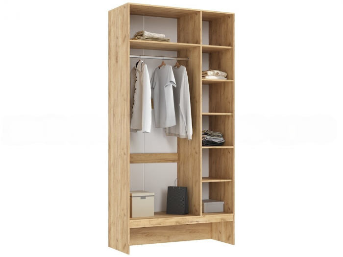 Луна Шкаф 3-х ств. браш мени грин/дуб крафт