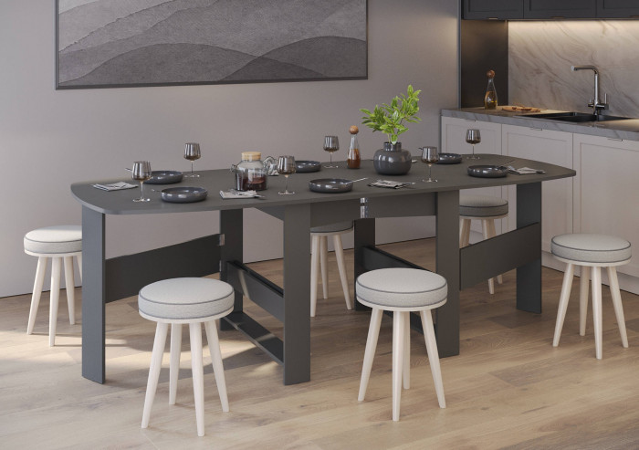 Стол-книжка 1-66граф, графит