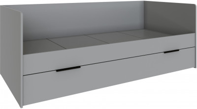 Кровать Мадрид (0,9) универсальная, Камень серый