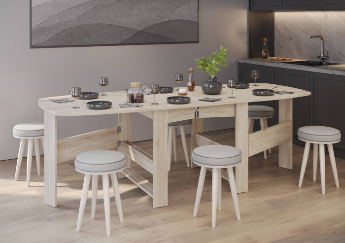 Стол-книжка 1-66дубсон, дуб сонома