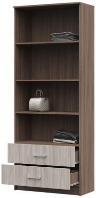 ШК-202 Машенька ЛДСП шкаф (800*2020*380) шимо темный/шимо светлый