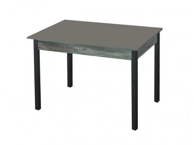 Альфа фотопечать стол обеденный раздвижной / графит/пасадена/черный