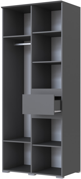 Модульная спальня Плейона, набор 1, Графит серый