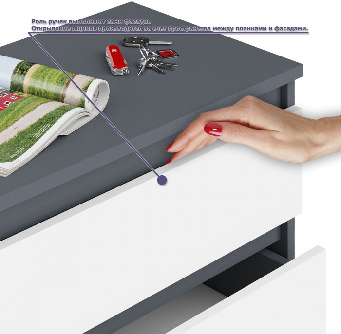 Мори Стол письменный МСП1200.1 + Шкаф МШ900.1 + Антресоль МА900.1, цвет графит/белый, ШхГхВ 210,8х50,4х234,2 см., универсальная сборка