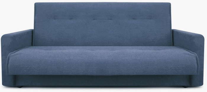 Раскладной диван-кровать, прямой, книжка, цвет серый, Милан 140