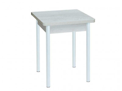 Эко 60х60 стол обеденный раскладной / бетон белый/белый